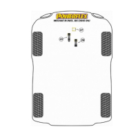 Megane 4 RS - Powerflex Road insert bovenste Motorsteun / Distributiesteun