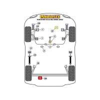 Clio 2 RS - Powerflex Road insert bovenste motorsteun