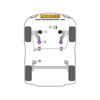 Megane 3 RS - Powerflex Road insert bovenste motorsteun/distributiesteun