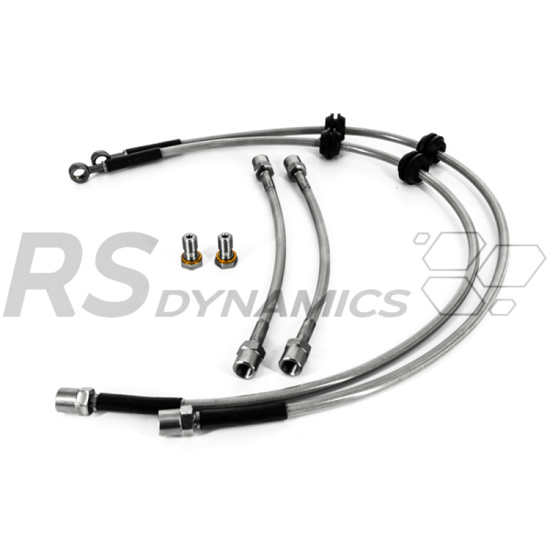 Clio 3 RS - RVS Remleidingen voor- en achterzijde