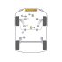 Megane 2 RS - Powerflex Road insert bovenste motorsteun
