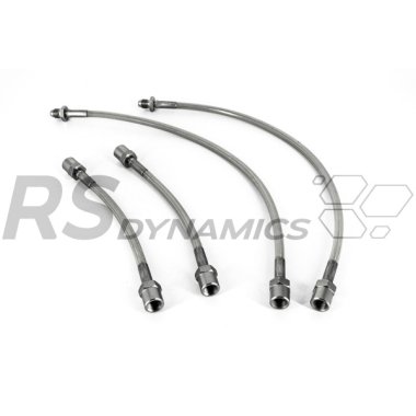 Twingo 2 RS - RVS Remleidingen voor- en achterzijde